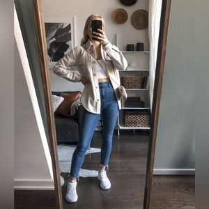 Gorgeous Abercrombie Shacket Beige